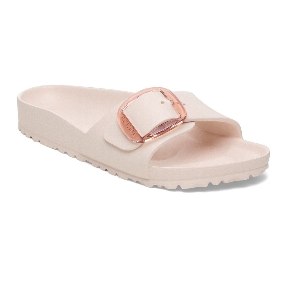 Birkenstock Madrid Pink Slide Sandals with Rose Buckles New Size US 8-8.5 Chic - Picture 5 of 14